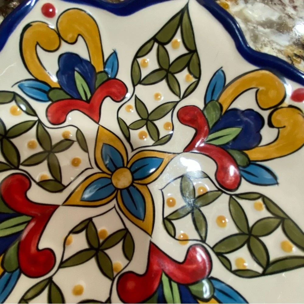 2 small decorative plates from Pier 1 imports